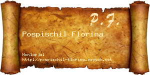 Pospischil Florina névjegykártya